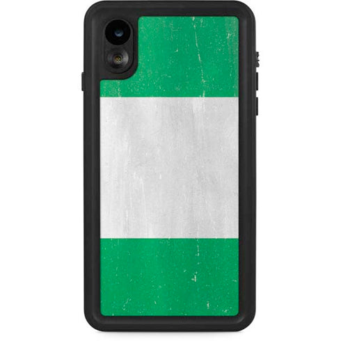 Nigeria Flag Distressed iPhone Cases